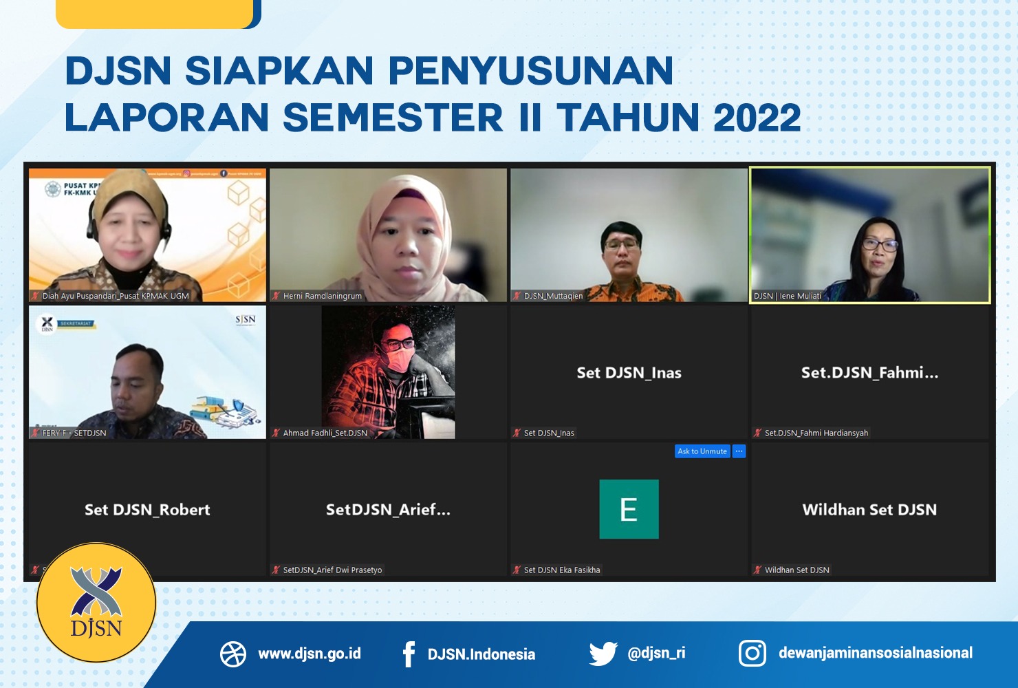 DJSN Siapkan Penyusunan Laporan Semester II Tahun 2022
